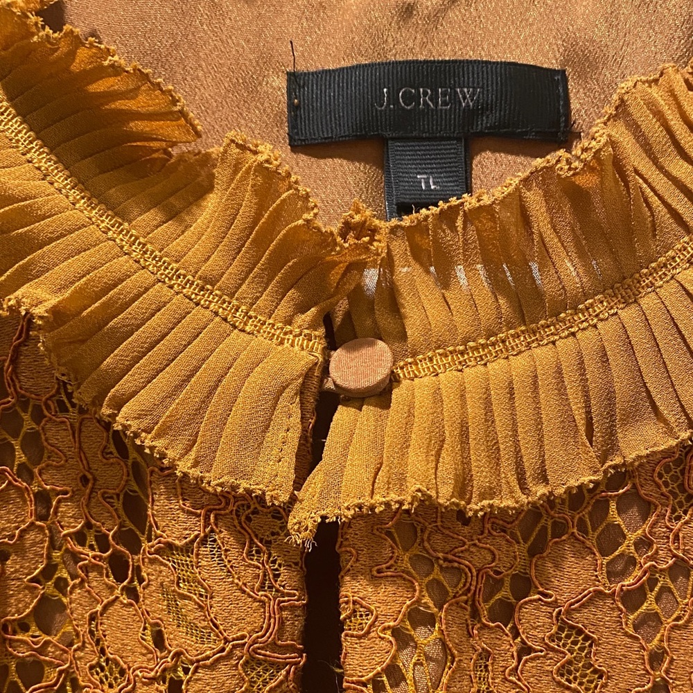 J. Crew Rust Lace Sleeveless Top - Picture 3 of 10
